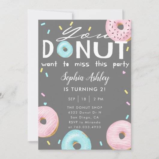 Donut Miss Deze feestdag Kaart (Voorkant)