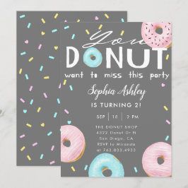 Donut Miss Deze feestdag Kaart