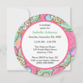 Donut Miss it Donut Birthday Party Invitation2 Kaart (Achterkant)