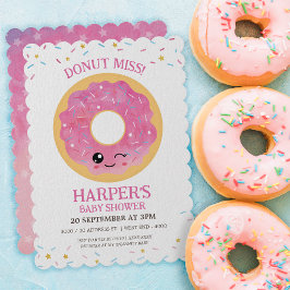 Donut Miss Out Baby shower Kaart