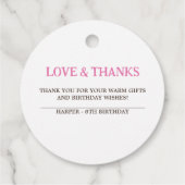 Donut Miss Out Bedankjes Labels (Achterkant)