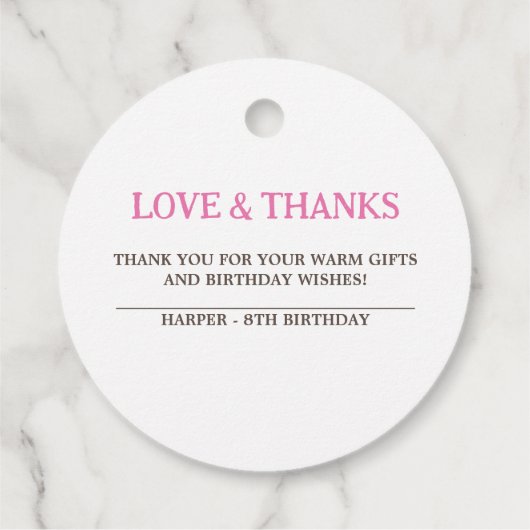 Donut Miss Out Bedankjes Labels (Achterkant)