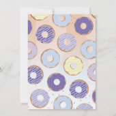 Donut Miss The Party Verjaardag Donut Blue Cake Kaart (Achterkant)