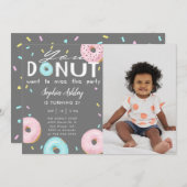 DONUT mist deze feestfoto Kaart (Voorkant / Achterkant)