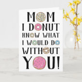 Donut Moederdag Kaart (Gele Bloem)