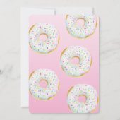 Donut Multiples Baby Shower Uitnodiging (Achterkant)