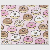 Donut naadloos patroon cadeaupapier (Vlak)