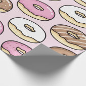 Donut naadloos patroon cadeaupapier (Hoek)