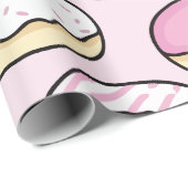 Donut naadloos patroon cadeaupapier (Rol Hoek)
