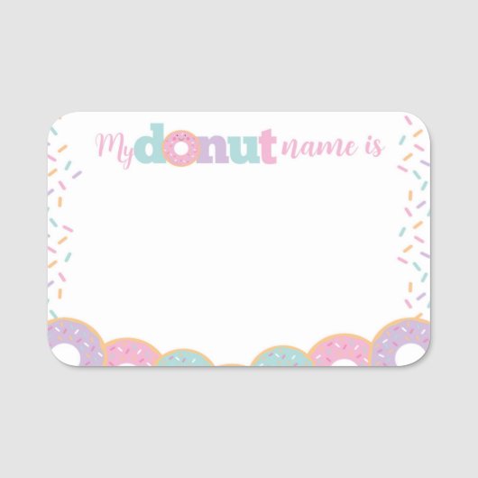 Donut Name Badge (Voorkant)