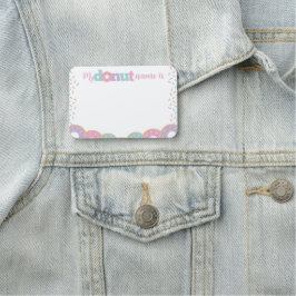 Donut Name Badge
