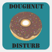 Donut niet storen sticker