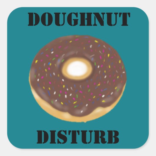 Donut niet storen sticker (Voorkant)