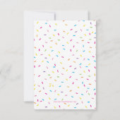 DONUT NOTITIE PAPIER schattige kleurrijke leraar b Kaart (Achterkant)