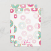 DONUT NOTITIE PAPIER schattige kleurrijke leraar b Kaart (Voorkant / Achterkant)