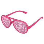 Donut obsessie feest grijpt roze zonnebrillen in (Gekanteld)