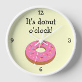 Donut O'Clock grappige voedselfoto (Voorkant)