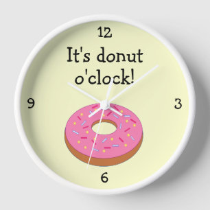 Donut O'Clock grappige voedselfoto