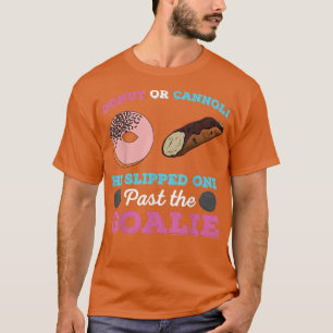 Donut of Cannoli Funny Gender openbaart zwangersch T-shirt