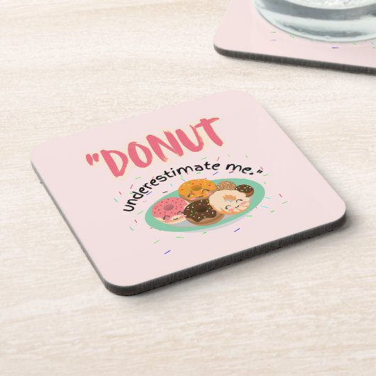 DONUT ONDER SCHATTING BIER ONDERZETTER (Linkerzijde)