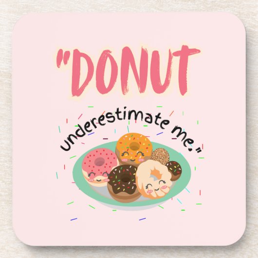 DONUT ONDER SCHATTING BIER ONDERZETTER (Voorkant)