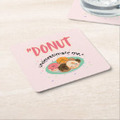 DONUT ONDER SCHATTING KARTONNEN ONDERZETTERS (Schuin)