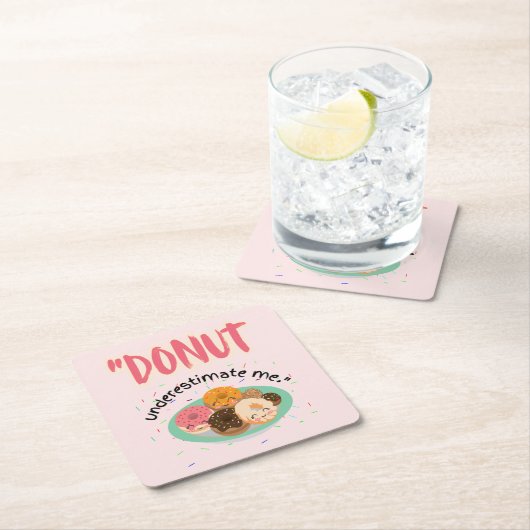 DONUT ONDER SCHATTING KARTONNEN ONDERZETTERS (Insitu)