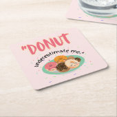 DONUT ONDER SCHATTING KARTONNEN ONDERZETTERS (Schuin)