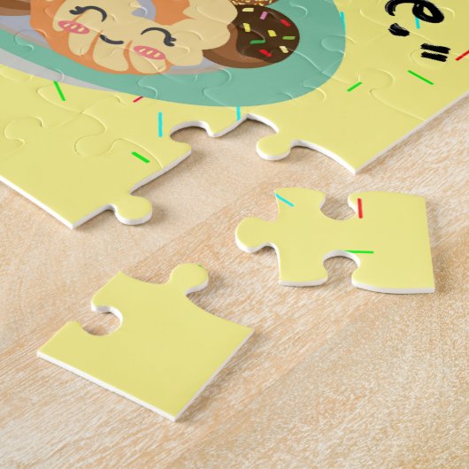 DONUT ONDER SCHATTING LEGPUZZEL (Zijkant)