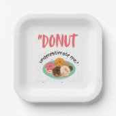 DONUT ONDER SCHATTING PAPIEREN BORDJE (Voorkant)