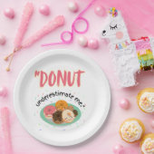 DONUT ONDER SCHATTING PAPIEREN BORDJE (Feest)