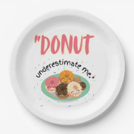 DONUT ONDER SCHATTING PAPIEREN BORDJE