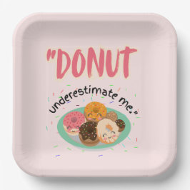 DONUT ONDER SCHATTING PAPIEREN BORDJE