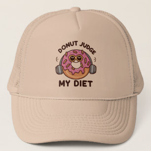 Donut Oordeel Mijn Dieet - Grappige Humor Trucker Pet