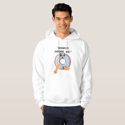 DONUT OORDEL NIET OVER MIJ  HOODIE (Voorkant volledig)