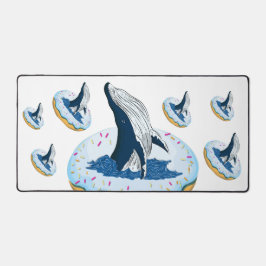 Donut op de walvis bureaumat