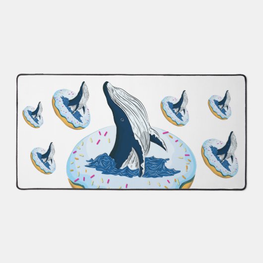 Donut op de walvis bureaumat (Voorkant)