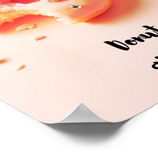 Donut opgegeven poster (Hoek)