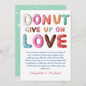 DONUT opgeven op liefdesverandering in plannen Dat Kaart (Voorkant / Achterkant)