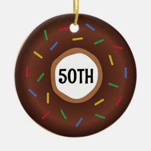 DONUT ORNAMENT 50TH BIRTHDAY OF JUBILEUM