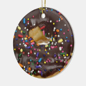 DONUT ORNAMENT CHOCOLAAT MET SPRINKLES (Links)
