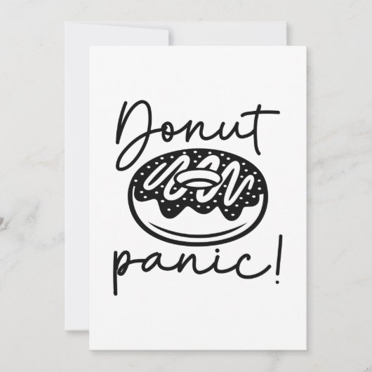 Donut Panic Bedankkaart (Voorkant)