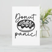 Donut Panic Bedankkaart (Staand voorkant)