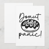 Donut Panic Bedankkaart (Voorkant / Achterkant)