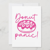 Donut Panic Bedankkaart (Voorkant)