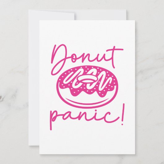 Donut Panic Bedankkaart (Voorkant)