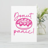 Donut Panic Bedankkaart (Staand voorkant)