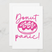 Donut Panic Bedankkaart (Voorkant / Achterkant)