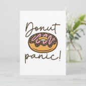 Donut Panic Bedankkaart (Staand voorkant)