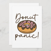 Donut Panic Bedankkaart (Voorkant / Achterkant)